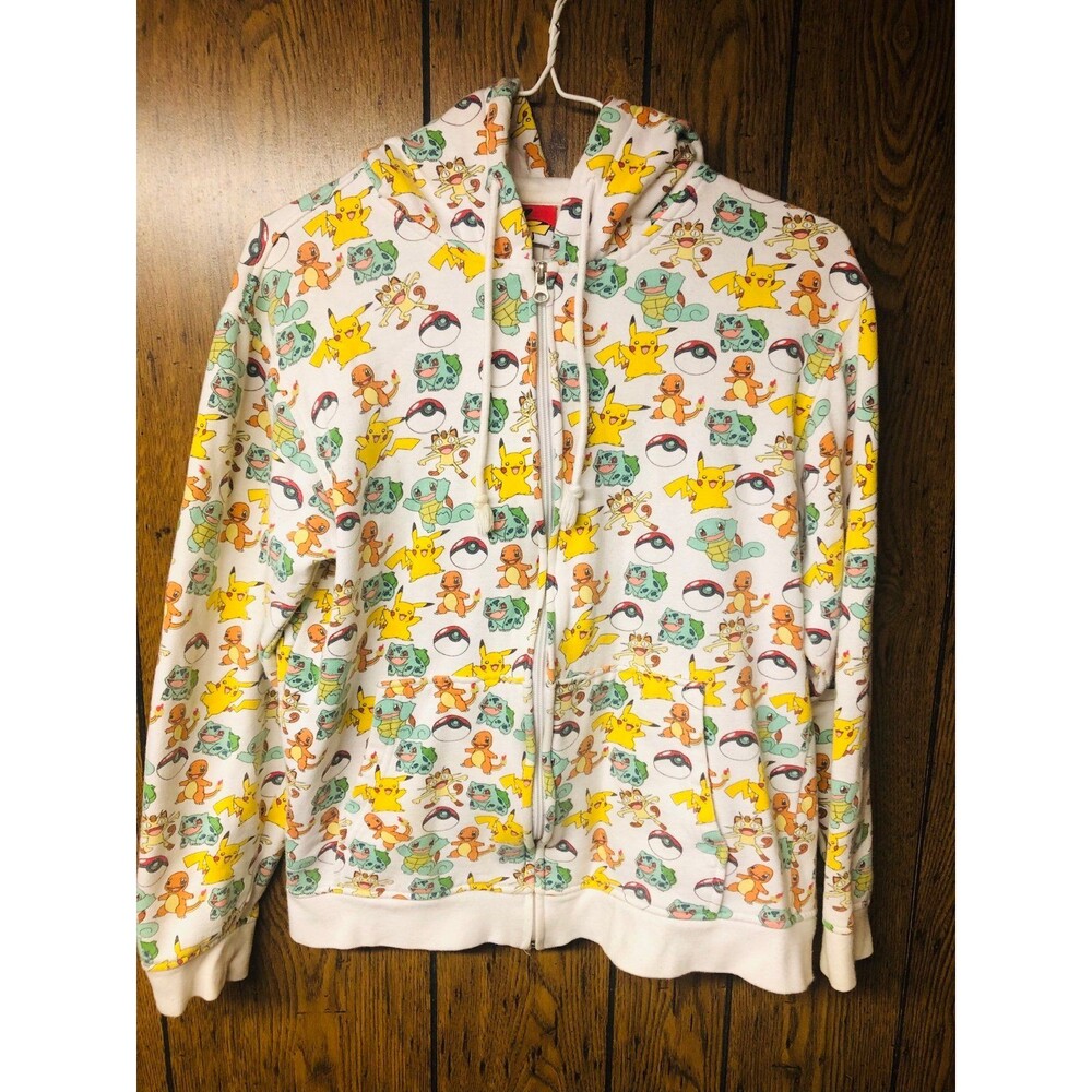 Vintage rare Pokémon jacket hoodie 2007 pikachu charmander read description